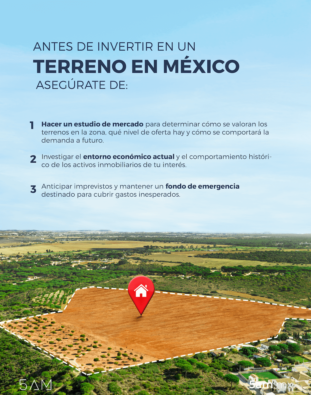 que debo saber antes de invertir en un terreno en mexico